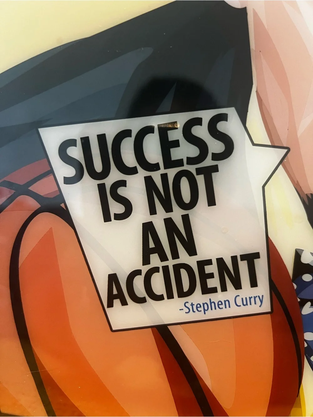 Success Is Not An Accident Wall Art Print - Black, Yellow